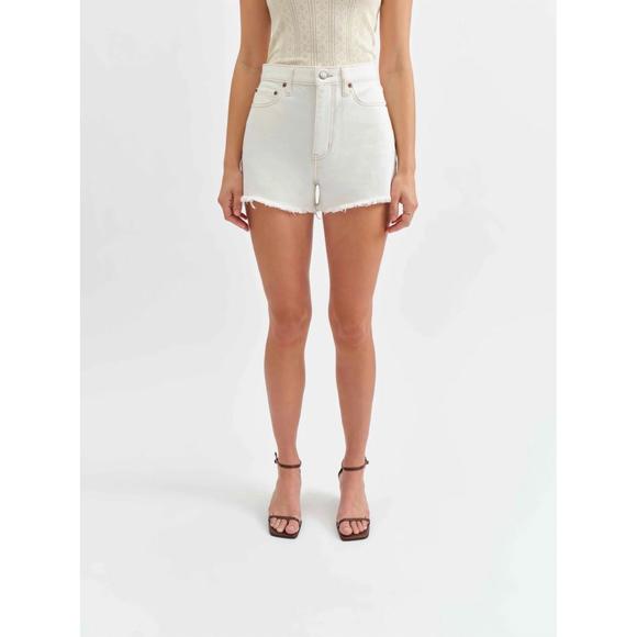 Daze | Shorts | New Daze Troublemaker High Waist Jean Shorts In White ...